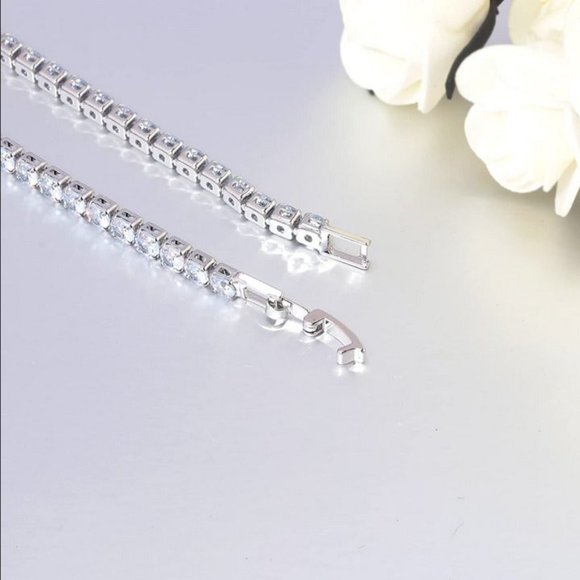 Mens 7" 1ct Diamond Tennis Bracelet 925 Sterling Silver Guys Fine Jewelry 1 ct 7 - Picture 10 of 11